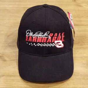 Vintage Dale Earnhardt Hat Strap Back Chase 90s NASCAR Racing One Size Black